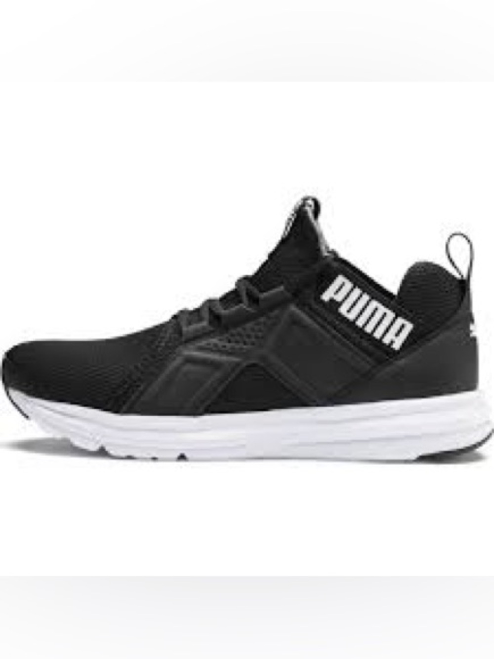 Puma black soft foam tennis shoes